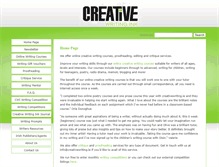 Tablet Screenshot of creativewriting.ie